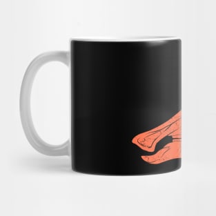 Lambeosaurus fossil skull Mug